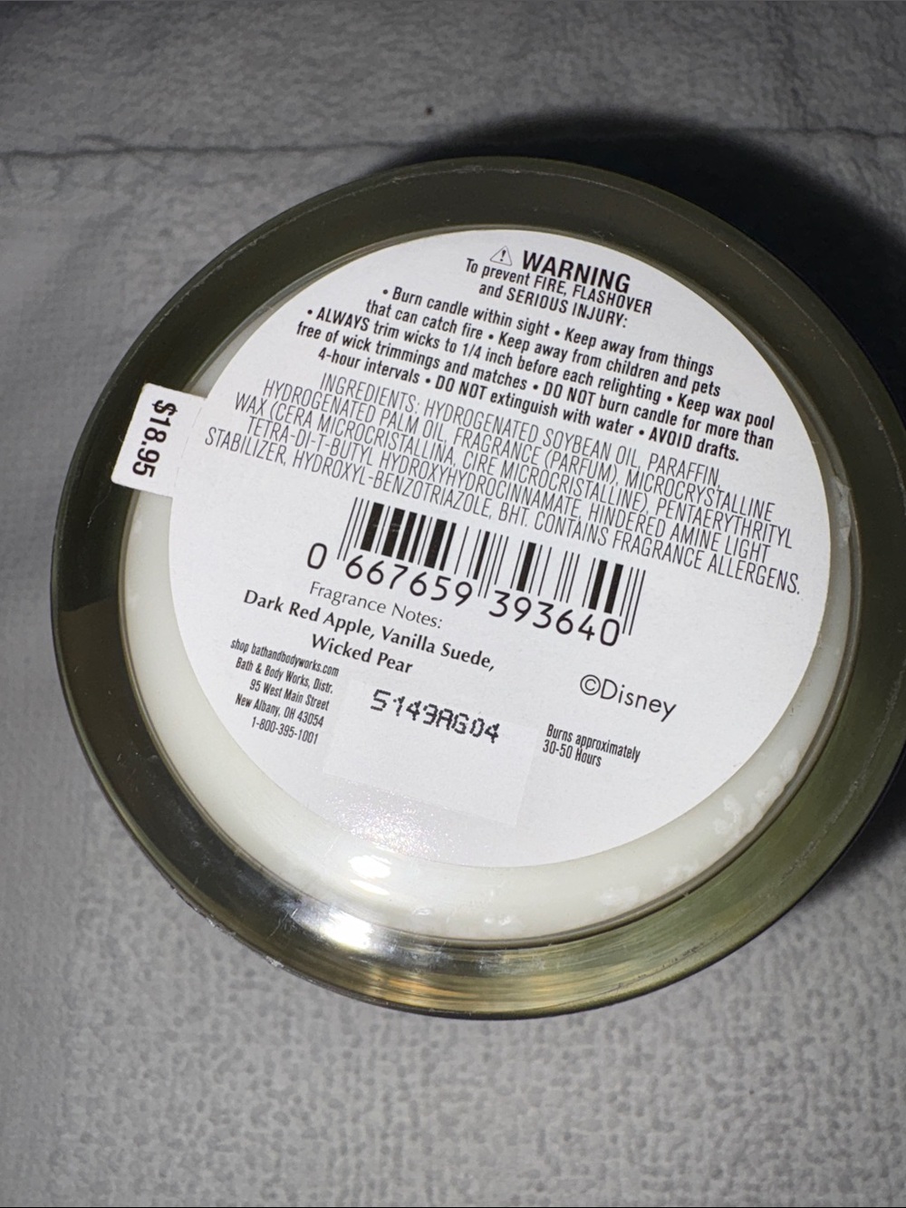 Bath & Body Works Evil Queen Candle Single wick jar 8 oz NWT - Picture 3 of 3